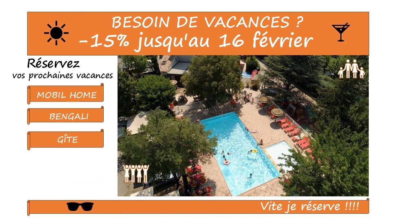 BESOIN DE VACANCES Annonce Flower Campings