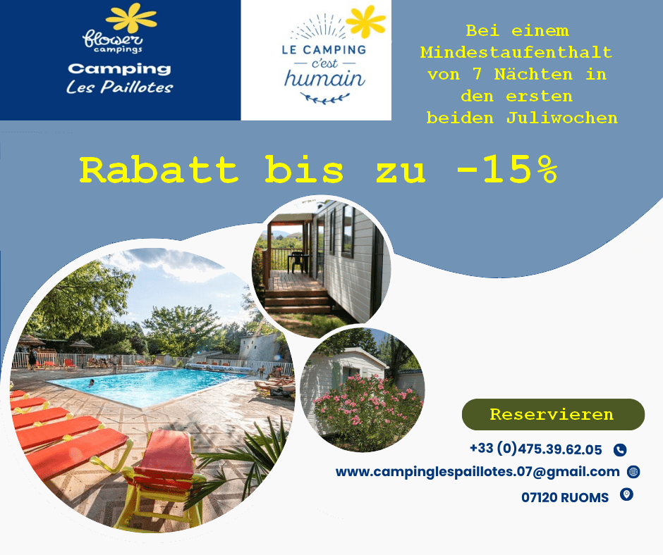 Offre-promo-DE Ankündigung von Flower Campings